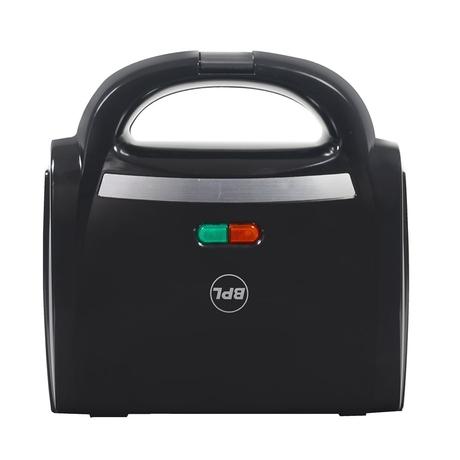 BPL 750W 2-Slice Triangle Sandwich Maker with Non-stick Coating Plate, Cool Touch Handle with Lock, Ready Function LED Indicator, 2 Years Warranty, Black-7