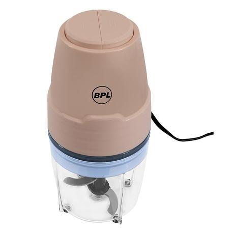 BPL 300W Hand Chopper with Dual Stainless Steel Blades, 700ml Chopper Bowl, 2 Speeds with Pulse, 2 Years Warranty, Peach-1