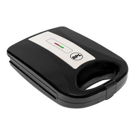 BPL 1200W 4-Slice Grill Sandwich Maker with Large Non-Stick Coating Plates, Cool Touch Handle with Lock, Ready Function LED Indicator, 2 Years Warranty, Black-2