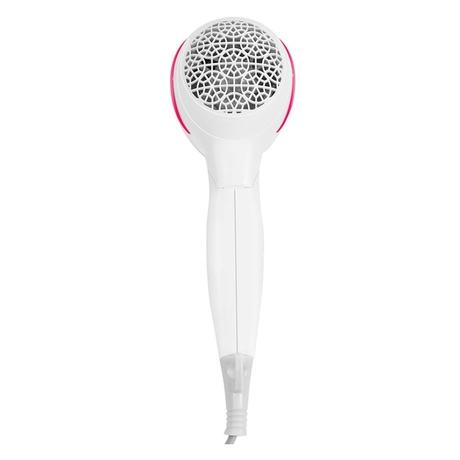 BPL 1200W Foldable Hair Dryer with Ionic Air Function for fast dry and silky hair, 3 Temperature Settings, Overheat Protection, Detachable Concentrator, 2 Years Warranty, White and Pink-4