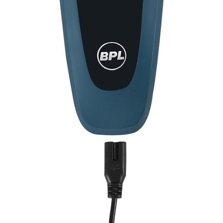 BPL 3-Blade Rotary Shaver for Wet & Dry Shave, Digital Battery Indicator, Fast Charging, up to 60mins of Cordless Usage, Water Resistant (IPX4), 2 Years Warranty, Navy Blue-8