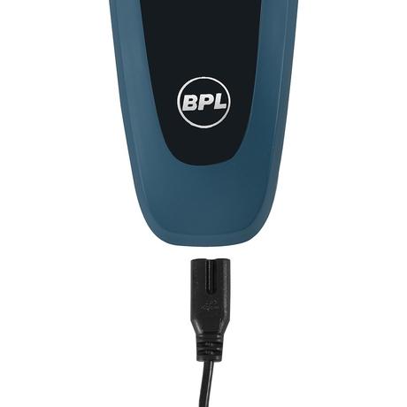 BPL 3-Blade Rotary Shaver for Wet & Dry Shave, Digital Battery Indicator, Fast Charging, up to 60mins of Cordless Usage, Water Resistant (IPX4), 2 Years Warranty, Navy Blue-8
