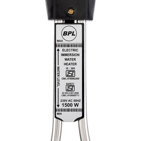 BPL Immersion Water Heater 1500 W, BIMH1500, Black-6
