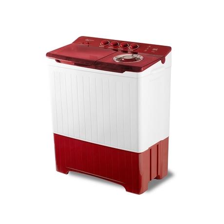 BPL 8 Kg Top Loading Semi Automatic Washing Machine, BWS-N80EASMD, White & Maroon-2