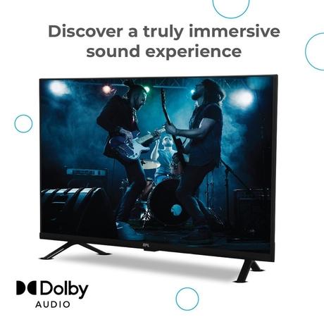 BPL 109 cm (43 inch) FHD Onkyo Home Theatre Smart LED Google TV with Dolby Audio, 43F-E5340-5