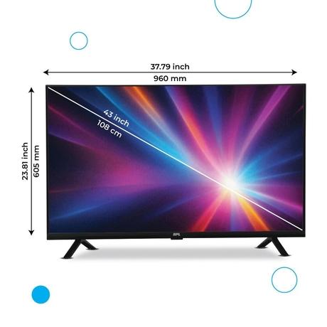 BPL 109 cm (43 inch) FHD Onkyo Home Theatre Smart LED Google TV with Dolby Audio, 43F-E5340-9