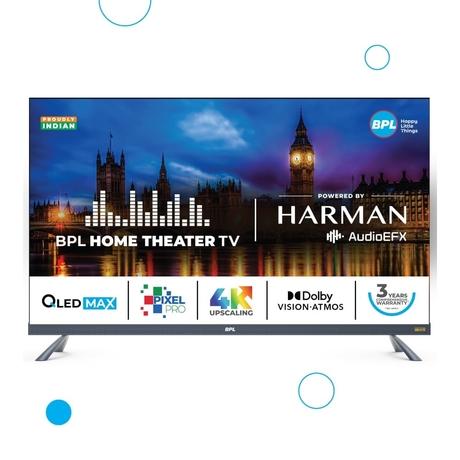 BPL 165 cm (65 inch) Home Theatre HARMAN QLED MAX TV with Dolby Vision & Atmos, 65UE5530-0