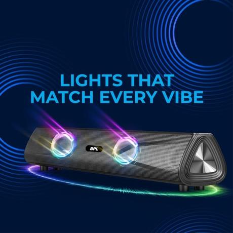 BPL CineCoustic Compact Soundbar 35 W with 18 Hours Playtime, 2.0 Channel, BSBM111-5