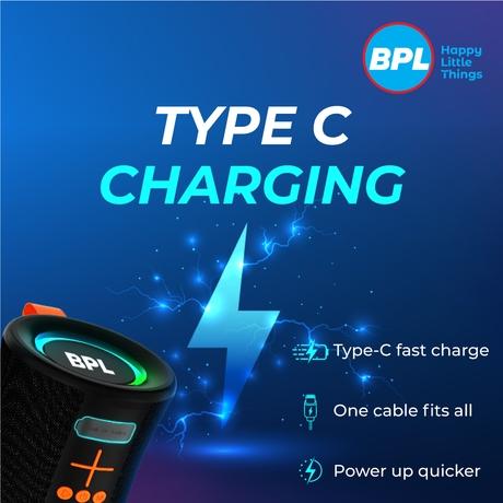 BPL BashMini 10 W Bluetooth Speaker, Black-8
