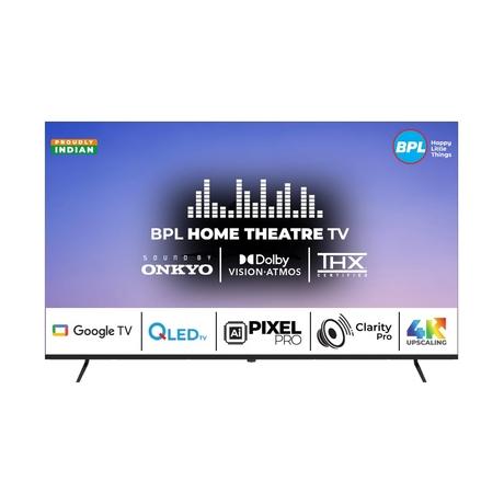 BPL 164 cm (65 inches), QLED 4K Ultra HD HOMETHEATRE GTV with Sound by Onkyo, Dolby Vision/Atmos, Black, 65QG530-0