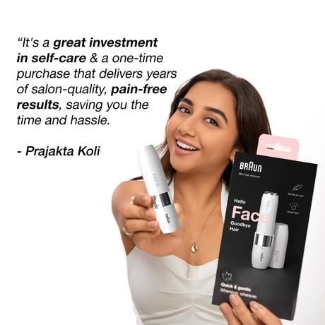 Braun Mini Face Hair Remover FS1000, White-1