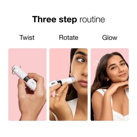 Braun Mini Face Hair Remover FS1000, White-5