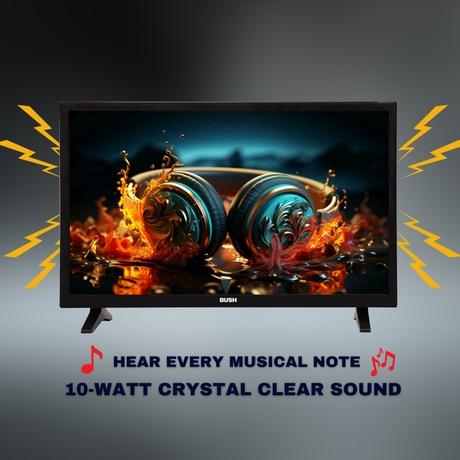 Bush 60 cm (24 inch) HD Normal LED TV, Black, JMK24-3