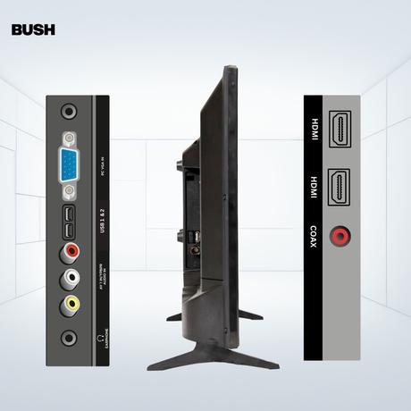 Bush 60 cm (24 inch) HD Normal LED TV, Black, JMK24-6