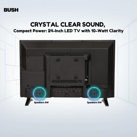 Bush 60 cm (24 inch) HD Normal LED TV, Black, JMK24-9