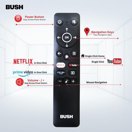 Bush 80 cm (32 inch) HD Smart LED TV, Black, JMK32 PRO-13