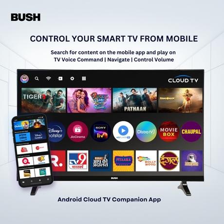 Bush 80 cm (32 inch) HD Smart LED TV, Black, JMK32 PRO-4