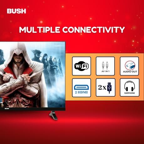 Bush 80 cm (32 inch) HD Smart LED TV, Black, JMK32 PRO-6