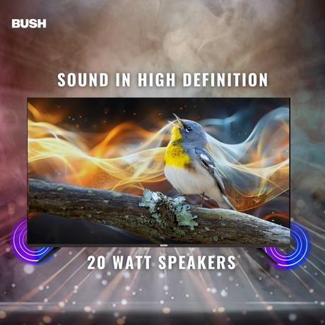 Bush 100 cm (40 inch) Full HD Smart LED TV, Black, JMK40-7