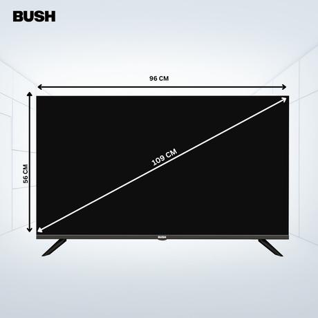 Bush 109 cm (43 inch) Full HD Smart LED TV, Black, JMK43-10