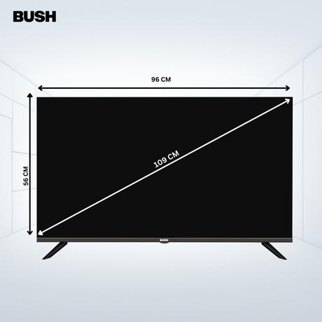 Bush 109 cm (43 inch) Full HD Smart LED TV, Black, JMK43-10