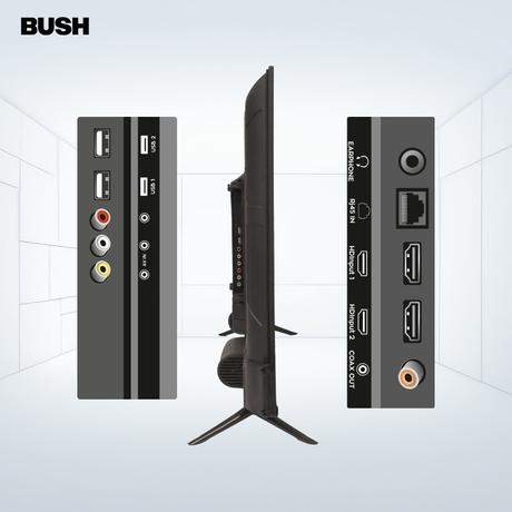 Bush 109 cm (43 inch) Full HD Smart LED TV, Black, JMK43-12