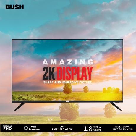 Bush 109 cm (43 inch) Full HD Smart LED TV, Black, JMK43-5