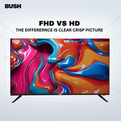 Bush 109 cm (43 inch) Full HD Smart LED TV, Black, JMK43-8