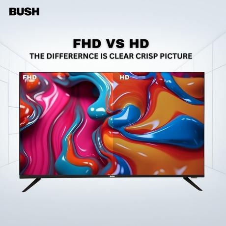 Bush 109 cm (43 inch) Full HD Smart LED TV, Black, JMK43-8