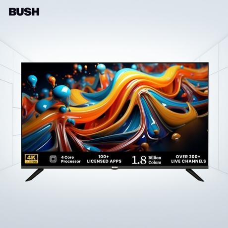 Bush 127 cm (50 inch) 4K Ultra HD Smart LED TV, Black, JMK50-0