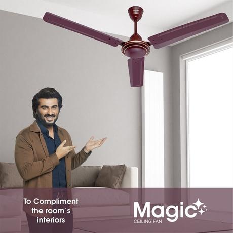 Candes Magic 1200 mm Anti-Dust Ceiling Fan, Brown-4