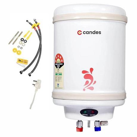 Candes Perfecto, 25 Litres, Storage Water Geyser Metal Body, Shock-Proof Polymer Body, Stainless Steel Tank, Ivory-1