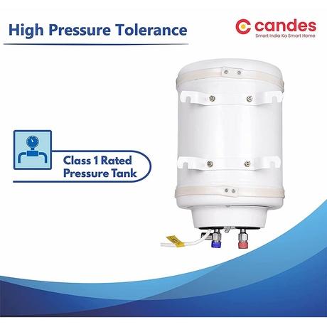 Candes Perfecto, 25 Litres, Storage Water Geyser Metal Body, Shock-Proof Polymer Body, Stainless Steel Tank, Ivory-4