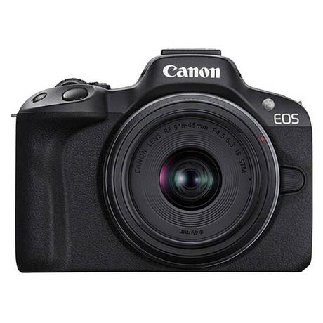 Canon EOS R50 Mirrorless Camera with Focal length 29-72 mm Lens Kit (RF-S18-45mm f/4.5-6.3 IS STM), Black-0