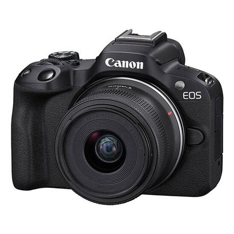 Canon EOS R50 Mirrorless Camera with Focal length 29-72 mm And 88-336 mm Lens Kit (RF-S18-45mm f/4.5-6.3 IS STM & RF-S55-210mm f/5-7.1 IS STM), Black-1