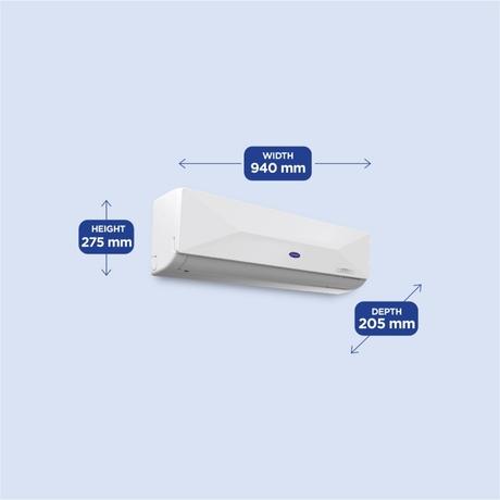 Carrier 1.5 T 3 Star Xcel Edge Fxi Inverter Split AC, CAI18CE3R35F0X-Led (Top Filter, 2 Way Swing, High Ambient Working 52 degree Celcius)-3