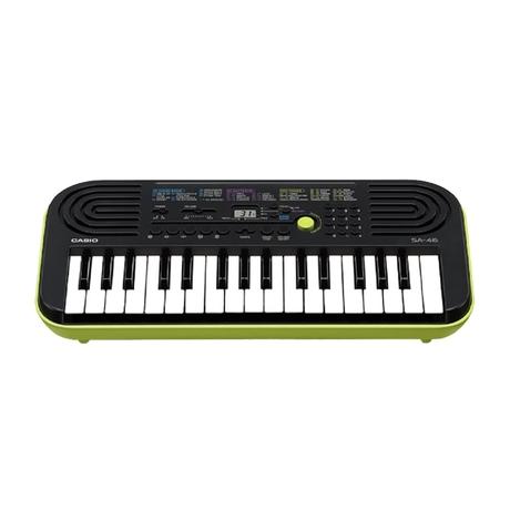 Casio SA-46 32 Keys Music Mini Keyboards, Green Base-0