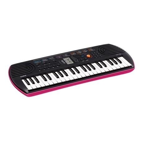 Casio SA-78 44 Keys Music Mini Keyboards, Pink Base-0