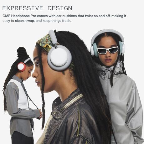 CMF Headphone Pro, Light Grey-4