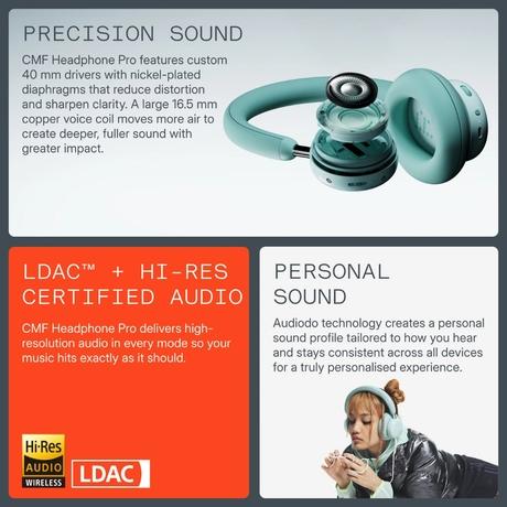 CMF Headphone Pro, Light Green-5