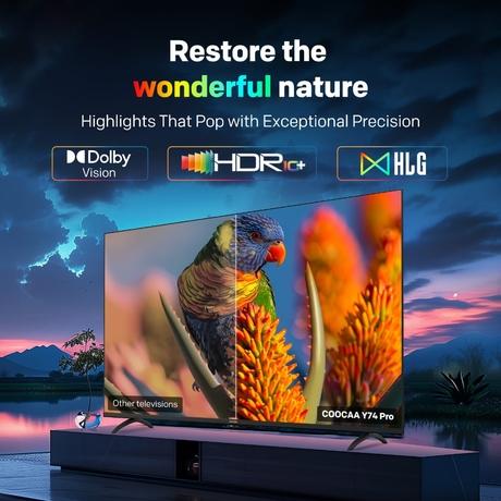 Coocaa Y74 Pro 108 cm (43 inch) QLED Ultra HD (4K) Smart Google TV (43Y74 Pro)-5