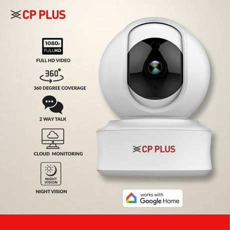 CP Plus E21A Smart Camera with Wi-Fi Support, White-1