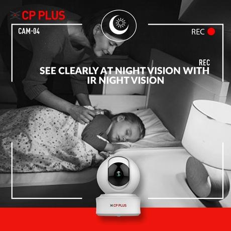 CP Plus E21A Smart Camera with Wi-Fi Support, White-6