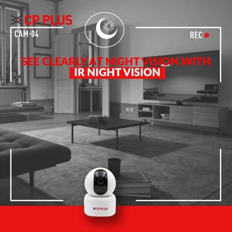 CP Plus E25A Smart Camera with Wi-Fi Support White-4
