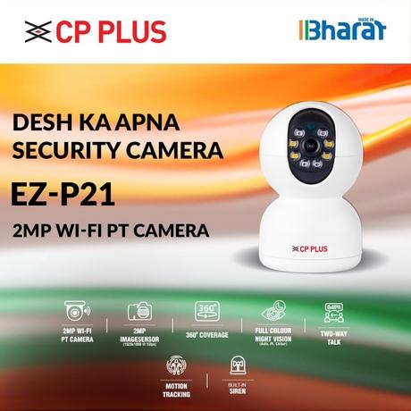 CP Plus 2 MP Wi-Fi Pan and Tilt Security Camera, EZ P21-1