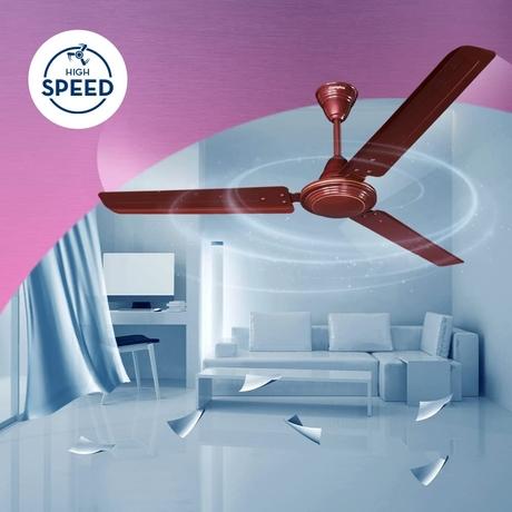 Crompton Hill Briz 1200 mm Ceiling Fan, 2 Years Warranty, Brown, Pack of 1-4