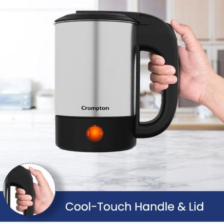 Crompton InstaDelite 500 ml 700 W Electric Kettle, Black-6