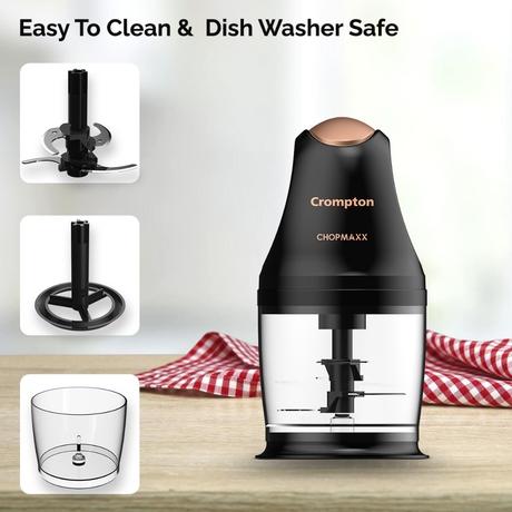 Crompton Greaves Chopmaxx Electric Chopper, Black and Golden-5