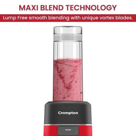 Crompton Ameo Fresh Nutri Blender, Red, AMEOFRSHBLR-3