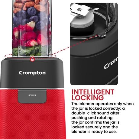 Crompton Ameo Fresh Nutri Blender, Red, AMEOFRSHBLR-4
